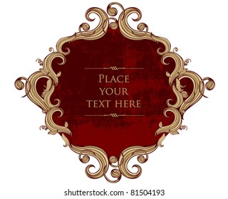illustration victorian emblem
