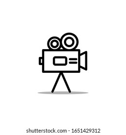 Illustration of video camera icon
