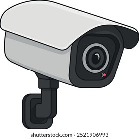  illustration of video camera or video surveillance without background