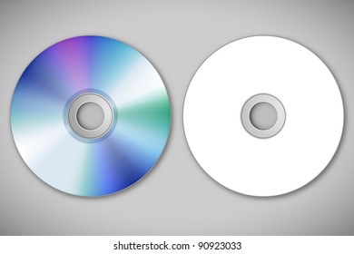 illustration of video cd on abstract background