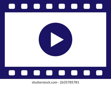 An illustration of a video file mark icon.