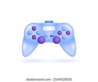 illustration of a video game console. controller or remote. buttons and devices. electronic objects or goods. symbol or icon. minimalist 3d style design. elements