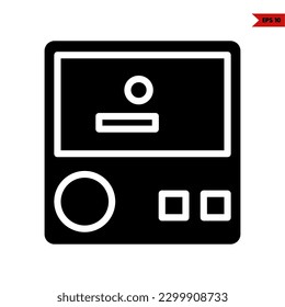 illustration of video game glyph icon