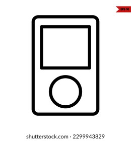 illustration of video game line icon