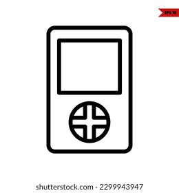illustration of video game line icon