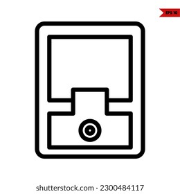 illustration of video gaming line icon