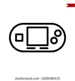 illustration of video gaming line icon