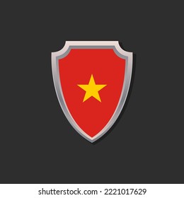 Illustration of Vietnam flag Template