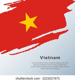 Illustration of Vietnam flag Template