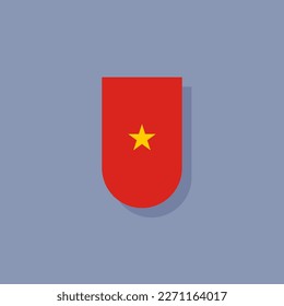 Illustration of Vietnam flag Template