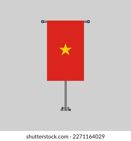 Illustration of Vietnam flag Template