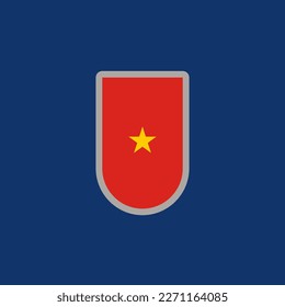 Illustration des Vietnam-Flaggenmusters