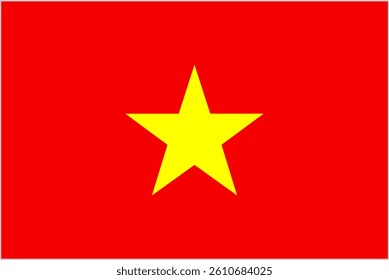 An illustration of the Vietnamese flag.