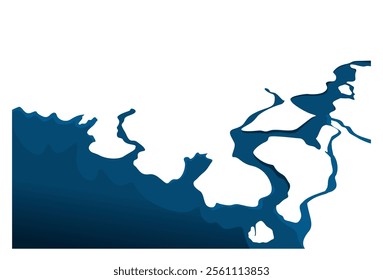 
illustration of a view of melting ice cracks. Suitable for backgrounds, advertisements, wall decorations, screen decorations, covers, hanging labels.