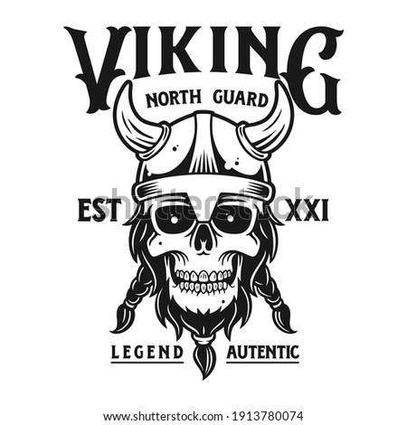 illustration Viking north guard.Premium Vector