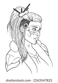 Illustration of viking warrior vector