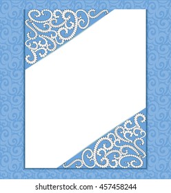 illustration Vintage background with a pattern of precious stones.