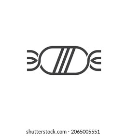 ilustración de caramelos vintage, arte vectorial.