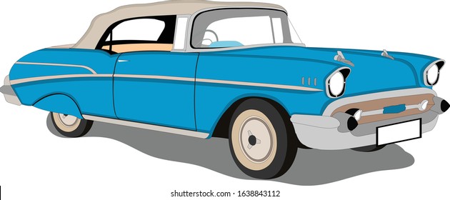 illustration of vintage car vector