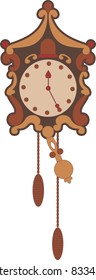 Illustration of vintage clock