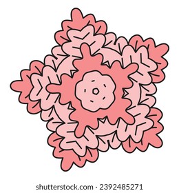 Ilustración de un patrón floral vintage para una decoración sin fisuras