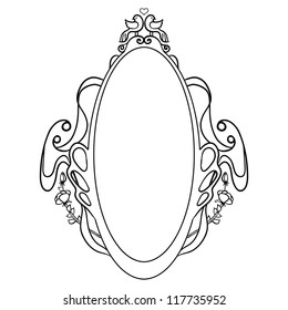 Illustration des Vintage-Rahmens