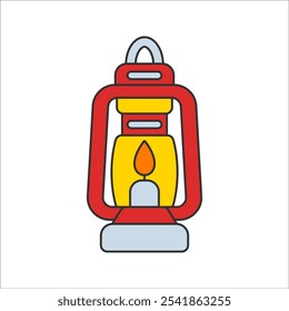 Illustration of Vintage Lantern Design