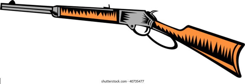 vintage rifle clipart