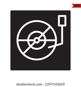 illustration of vinyl glyph icon 
