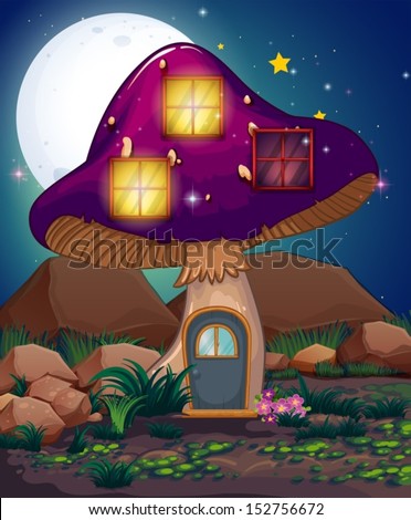 Similar – Image, Stock Photo stone mushroom Mushroom