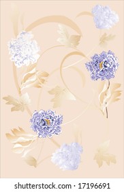 ilustración con peones violetas sobre fondo marrón
