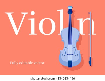 Еlegant illustration of a violin