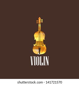 illustration with violin icon