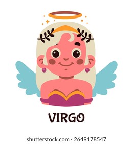 Illustration Of Virgo Zodiac Angel Character