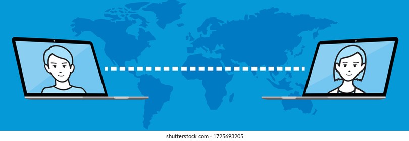illustration of virtual Meetings image