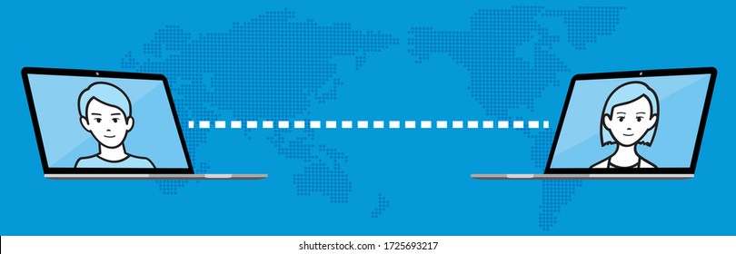 illustration of virtual Meetings image