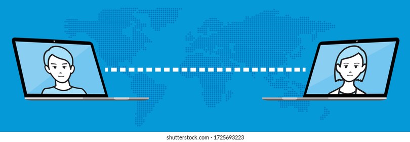 illustration of virtual Meetings image