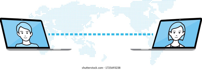 illustration of virtual Meetings image