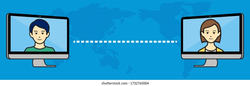 illustration of virtual Meetings image