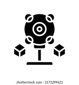 Illustration Virtual reality icon isolated on white background design