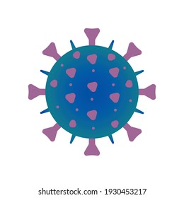 Es la ilustración de un virus.
