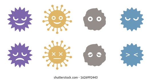 Illustration Of Virus And Pollen.