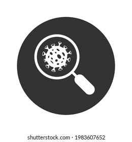 Ilustración del icono del vector de un virus. Diseño de señas planas con icono del virus Corona. Pictograma del símbolo del microbio. Icono de Bactery. Símbolo de bacterias coronavirus