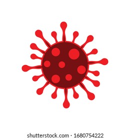 illustration of virus template, background of virus elements