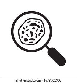 Illustration of virus vector icon. Corona virus icon flat sign design. Microbe symbol pictogram. Bactery icon. Coronavirus bacteria symbol