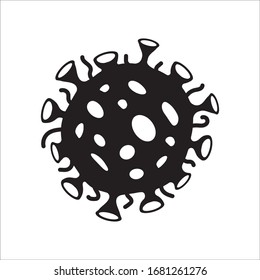 Illustration of virus vector icon. Corona virus icon flat sign design. Microbe symbol pictogram. Bactery icon. Coronavirus bacteria symbol