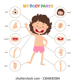 My Body Parts Cartoon