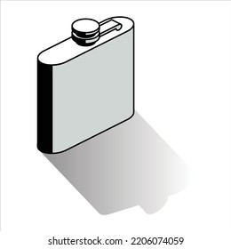 illustration of a vodka bottle can be used as an icon