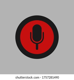 Illustration eines Sprachaufzeichners Vektorsymbol, kann als Sprachaufzeichnungs-Icon und andere verwendet werden.