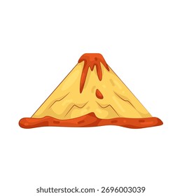 Ilustración de la Ilustración vectorial del volcán